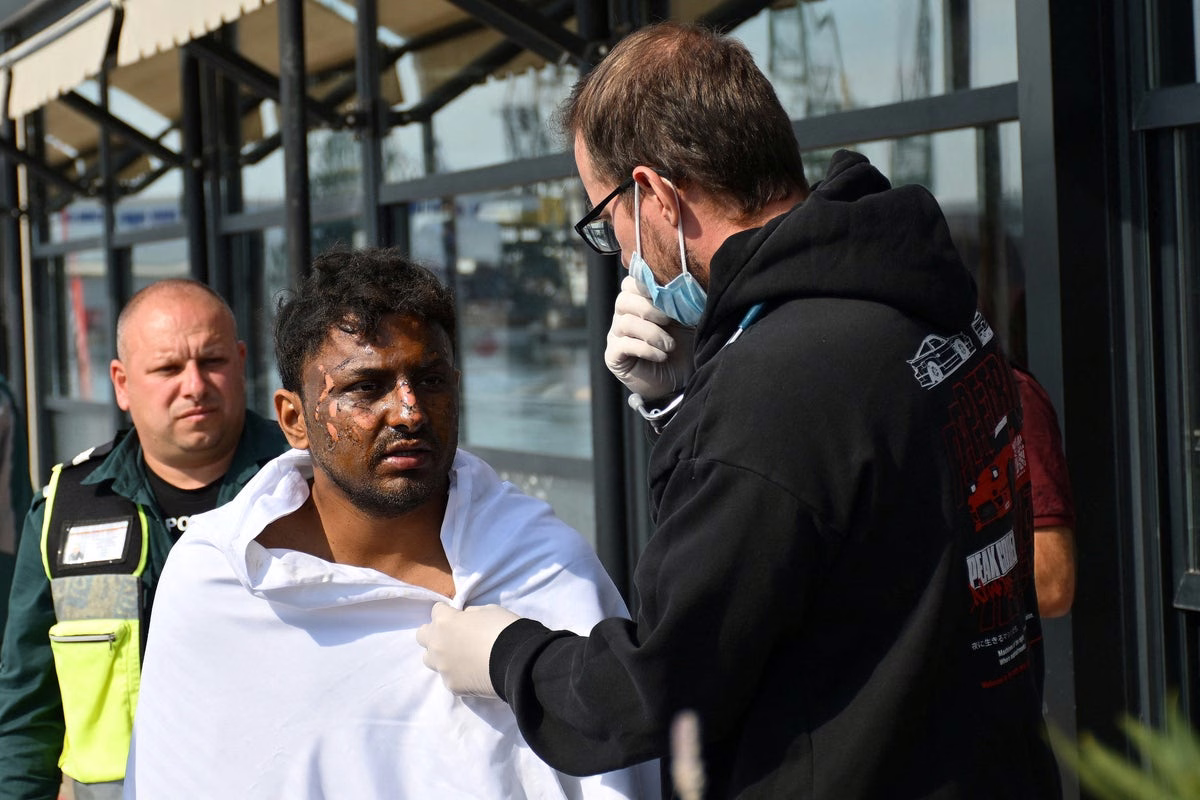 Drone strike leaves crew of Black Sea ship missing